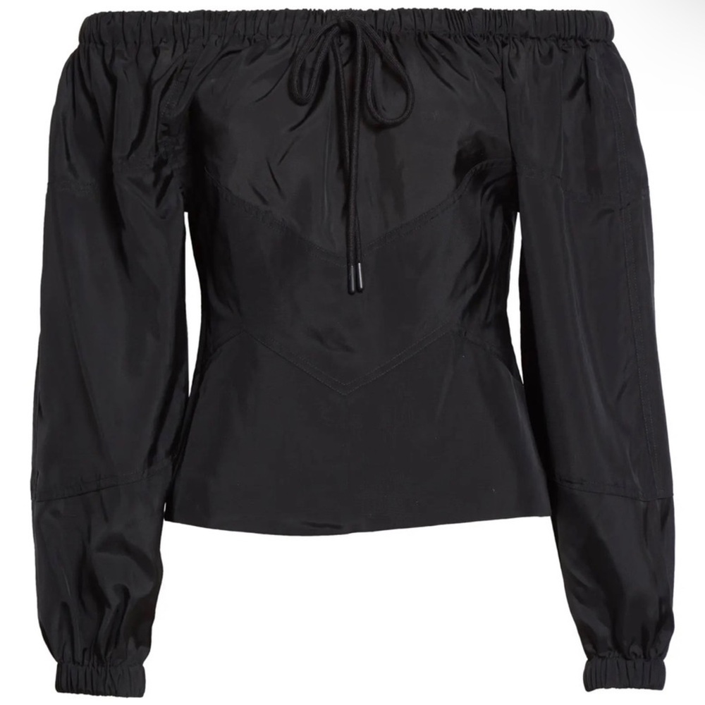 NEW RTA REVOLVE BLACK OFF-THE-SHOULDER TOP - Picture 8 of 9
